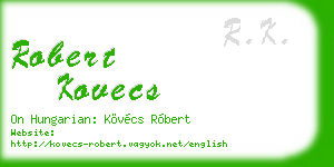 robert kovecs business card